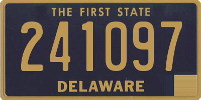 DE license plate 241097