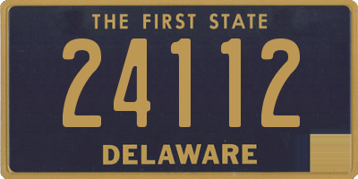 DE license plate 24112