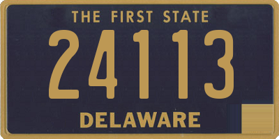 DE license plate 24113