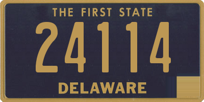 DE license plate 24114