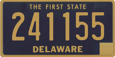DE license plate 241155