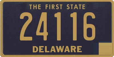 DE license plate 24116