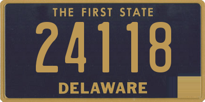 DE license plate 24118