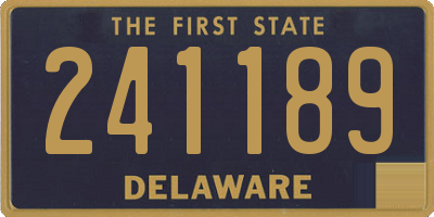 DE license plate 241189