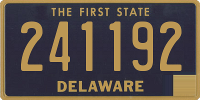 DE license plate 241192