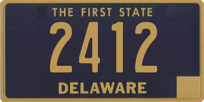 DE license plate 2412