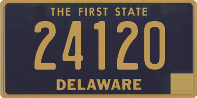 DE license plate 24120