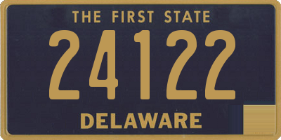 DE license plate 24122