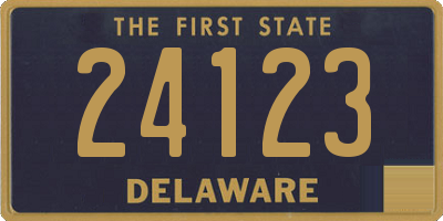 DE license plate 24123