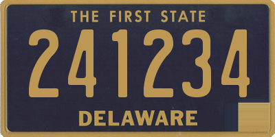 DE license plate 241234