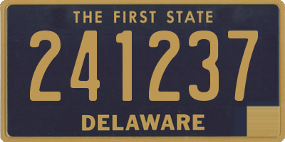 DE license plate 241237