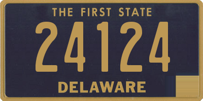 DE license plate 24124