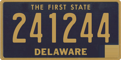 DE license plate 241244