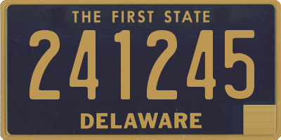 DE license plate 241245