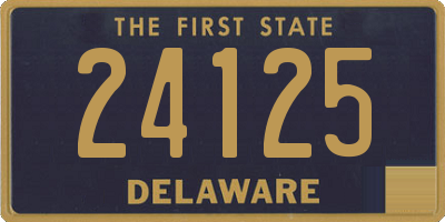 DE license plate 24125