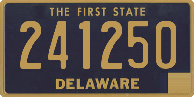 DE license plate 241250