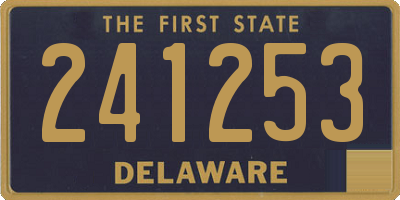 DE license plate 241253
