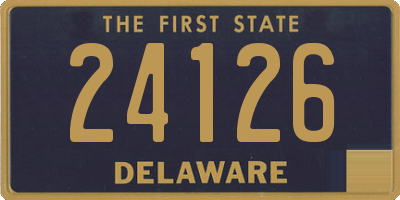 DE license plate 24126