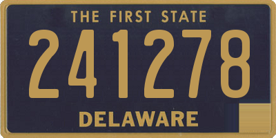 DE license plate 241278