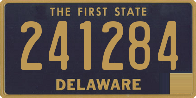 DE license plate 241284