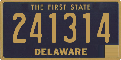 DE license plate 241314