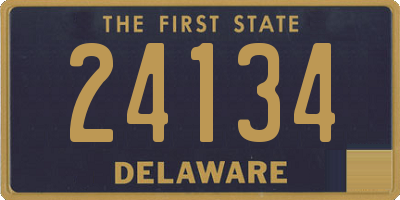 DE license plate 24134