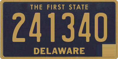 DE license plate 241340