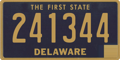 DE license plate 241344