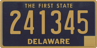 DE license plate 241345