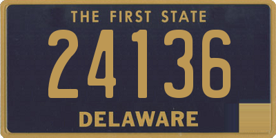 DE license plate 24136