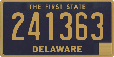 DE license plate 241363