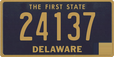 DE license plate 24137