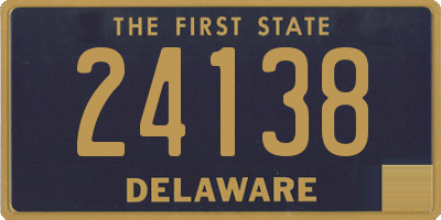 DE license plate 24138