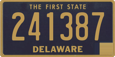 DE license plate 241387