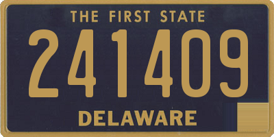 DE license plate 241409