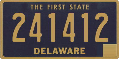DE license plate 241412