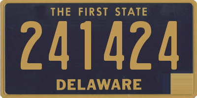 DE license plate 241424