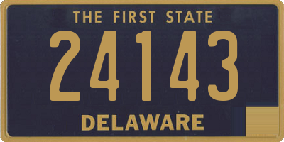 DE license plate 24143