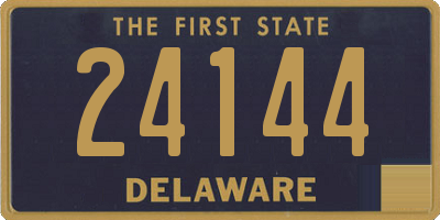 DE license plate 24144