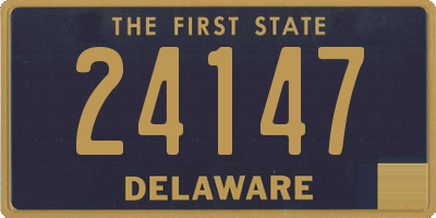 DE license plate 24147