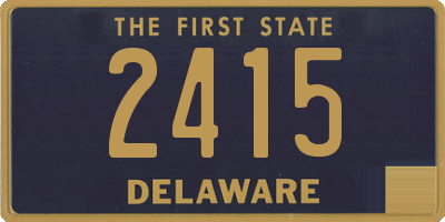 DE license plate 2415