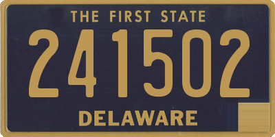 DE license plate 241502
