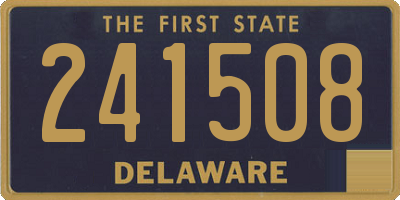 DE license plate 241508