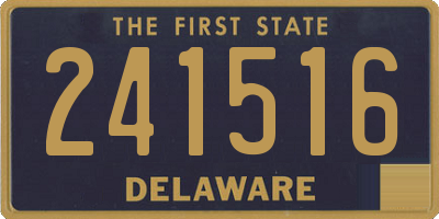 DE license plate 241516