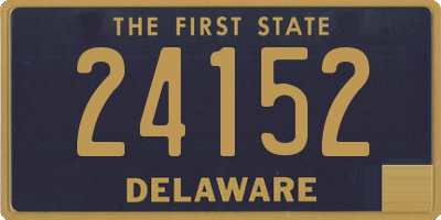 DE license plate 24152