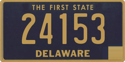 DE license plate 24153