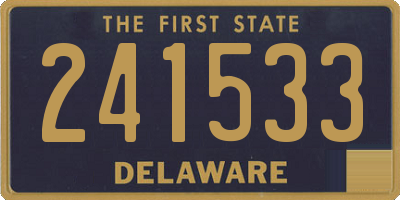 DE license plate 241533