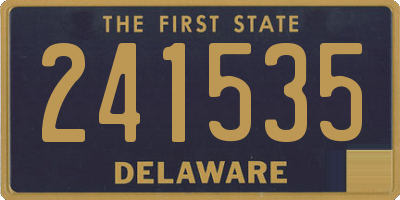 DE license plate 241535