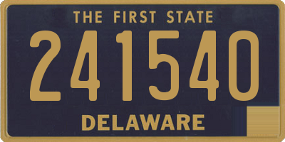DE license plate 241540