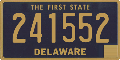 DE license plate 241552
